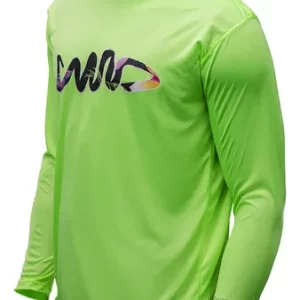 Remera Ultra Dry Con Capucha Verde Fluor 11326